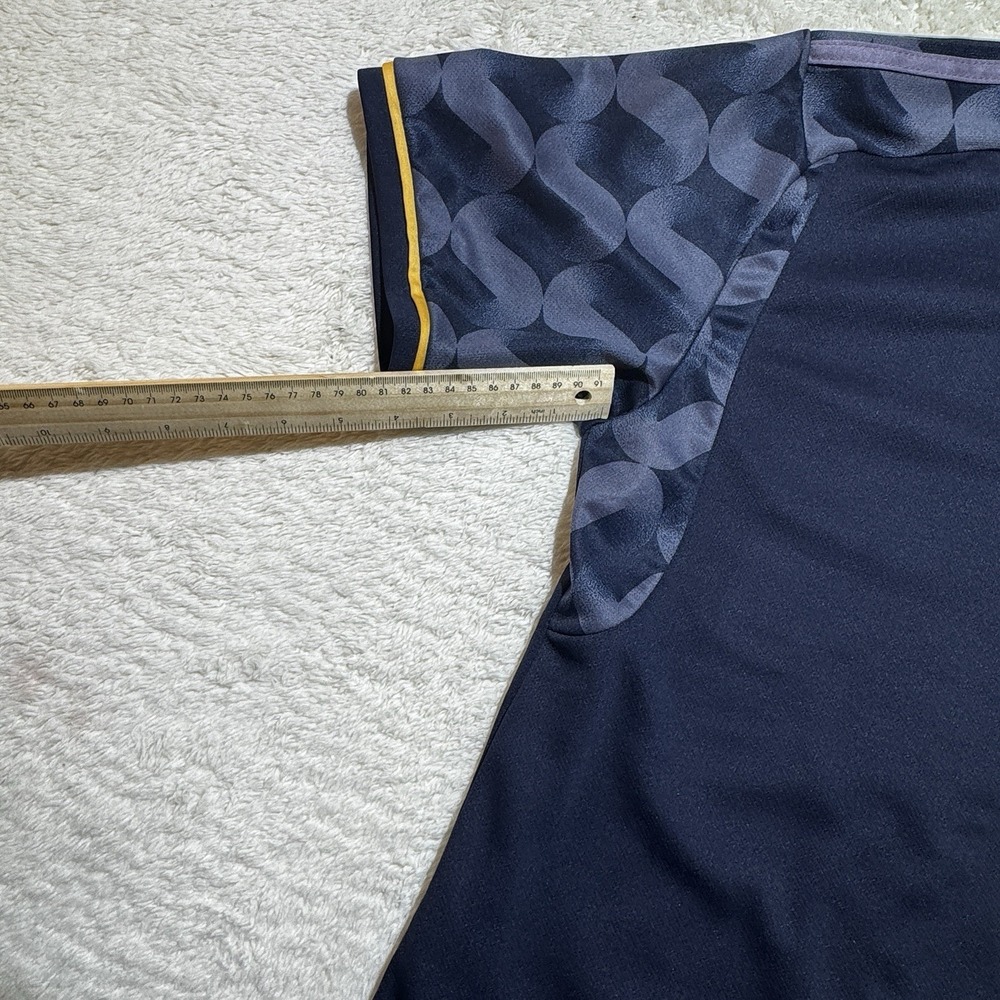 Real Madrid Adidas Soccer Jersey Camba #9 Emirates Fly Better Dark Blue - Picture 6 of 6